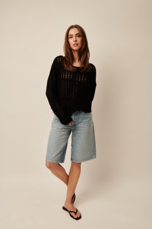Evie Sweater in caviar - Image 4