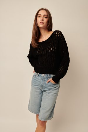 Evie Sweater in caviar - Image 3