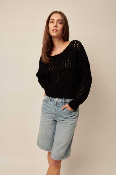 Evie Sweater in caviar - Image 3