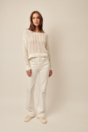 Evie Sweater in chalk - Image 3