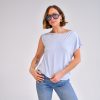 Fernanda One Shoulder Top in light blue - Image 4