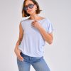 Fernanda One Shoulder Top in light blue - Image 2