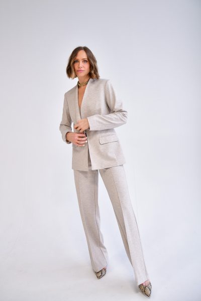 Daniela Lined Blazer in heather beige - Image 3