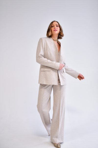 Daniela Lined Blazer in heather beige - Image 2