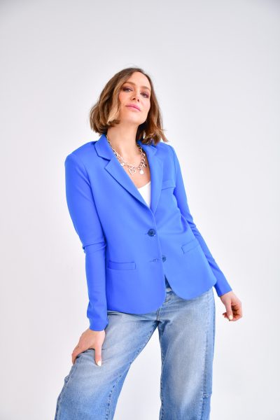 Nina Sweatshirt Blazer in cerulean XS
