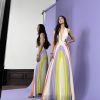 Celine Printed Pleated Cutout Dress - Image 10
