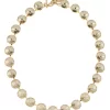 Silver Shade Rivoli Necklace in gold - Image 2
