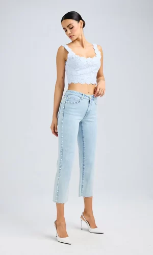 Bronwyn Sequin Corded Lace Top - Image 4