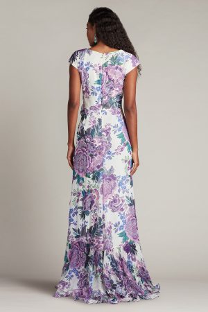 Sinai Floral Cascading Ruffle Gown - Image 4