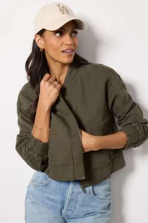 Gabi Linen Bomber