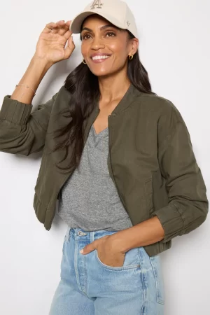 Gabi Linen Bomber - Image 9
