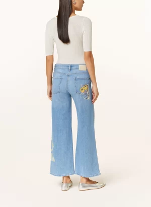 Palazzo Cropped Paint Pant - Image 3