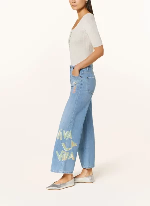 Palazzo Cropped Paint Pant - Image 2