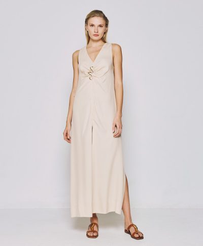Bess Maxi Dress in vanilla - sz medium - Image 4