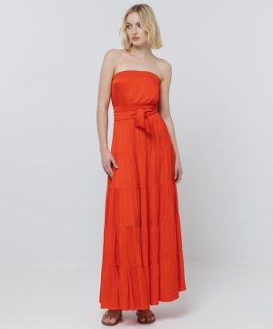 Kylan Maxi Dress in red