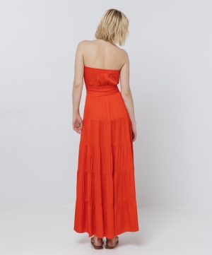 Kylan Maxi Dress in red - Image 2