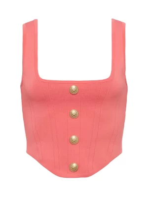 Toulouse Cardigan in coral - Image 6