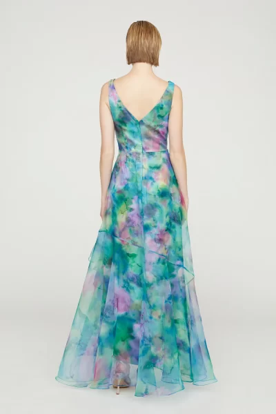 Karen Organza V Neck Gown - Image 6