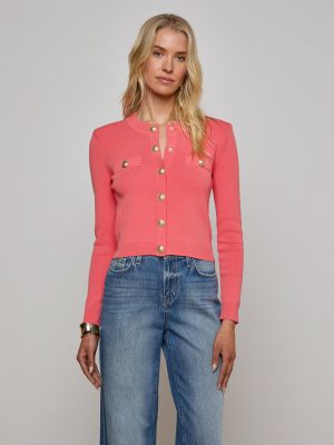 Toulouse Cardigan in coral - Image 5