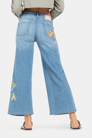 Palazzo Cropped Paint Pant - Image 5
