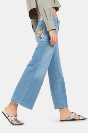 Palazzo Cropped Paint Pant - Image 6