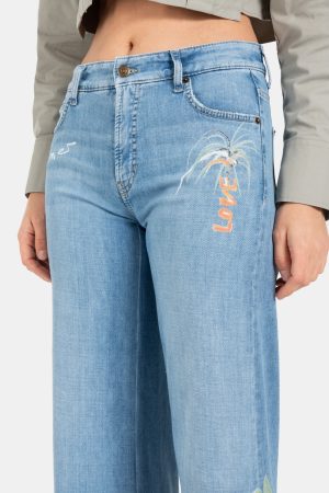 Palazzo Cropped Paint Pant - Image 3