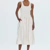 Alessia Smocked Drop Waist Dress