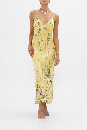 ZIMMA CHAIN DETAIL SLIP DRESS