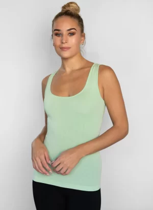 Bamboo Short Tank in mint