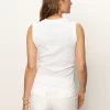 Juliet Ribbed Tank in white - Image 4