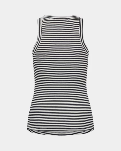 JULLIE STRIPE TOP - Navy Striped - Image 3