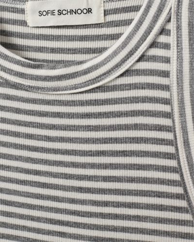 JULLIE STRIPE TOP - Grey Striped - Image 2