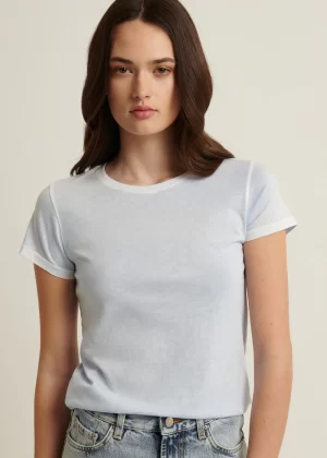 Miller Cotton T-Shirt in powder blue - Image 4