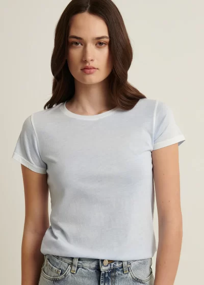 Miller Cotton T-Shirt in powder blue - Image 4