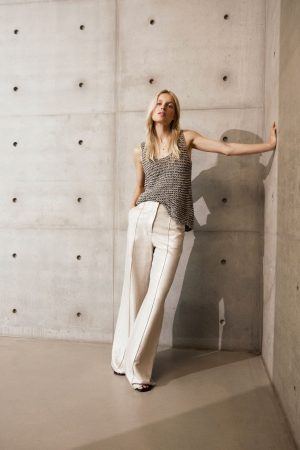 Agatha Trousers in Silver