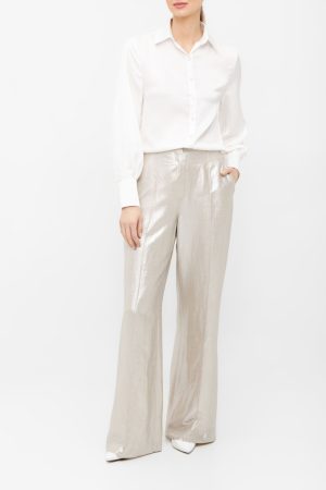 Agatha Trousers in Silver - Image 3
