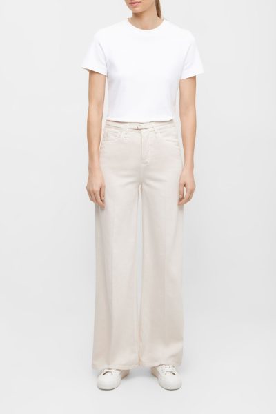 Sventy Belt Pants in Crema
