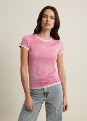 Miller Cotton T-Shirt in fuchsia - Image 2
