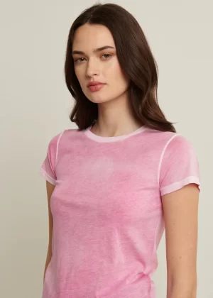 Miller Cotton T-Shirt in fuchsia - Image 3