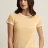 Miller Cotton T-Shirt in honey gold - Image 2