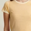 Miller Cotton T-Shirt in honey gold - Image 4