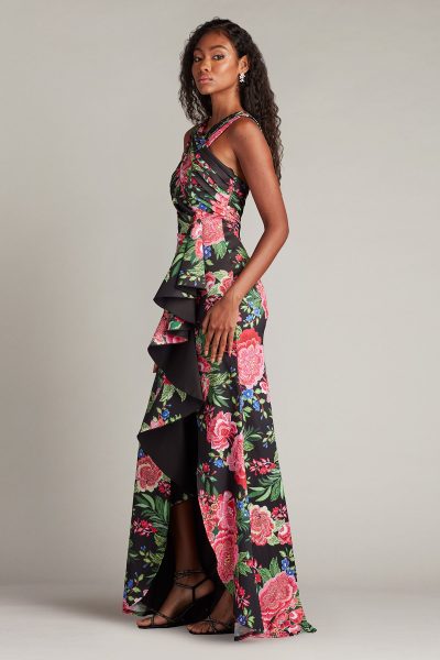 Elarra Floral Waterfall Flounce Gown - Image 3