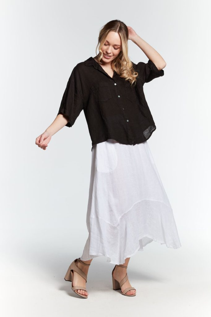 Elena Linen Skirt Medium - Image 3