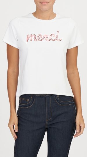 MERCI KNOTTED SHRUNKEN TEE