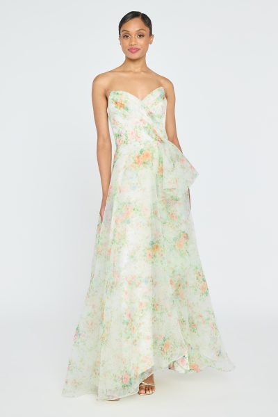 TANYA ORGANZA A LINE GOWN
