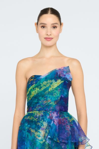 TAYA STRAPLESS ORGANZA GOWN - Image 2