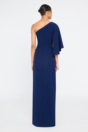 GIULIANA CREPE COLUMN GOWN - coming june - Image 4