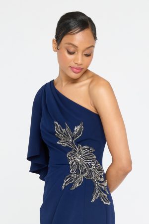 GIULIANA CREPE COLUMN GOWN - coming june - Image 2