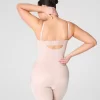 Strapless Cupped Mid-Thigh Bodysuit in champagne - Image 4