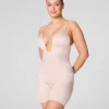 Sheryl Plunge Low-Back Mid-Thigh Bodysuit
